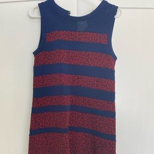 Navy blue and red Michael Kors dress